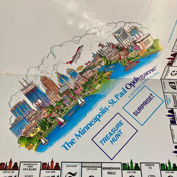 Vintage The Minneapolis-St Paul Opolygame Board Game Monopoly UNUSED! - Picture 3 of 9